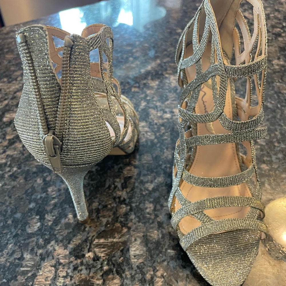Nina All Rhinestone Heels - Picture 2 of 5
